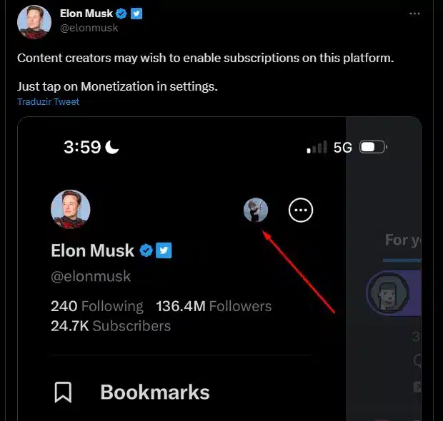 Elon Musk usava conta secreta no Twitter para falar sobre criptomoedas
