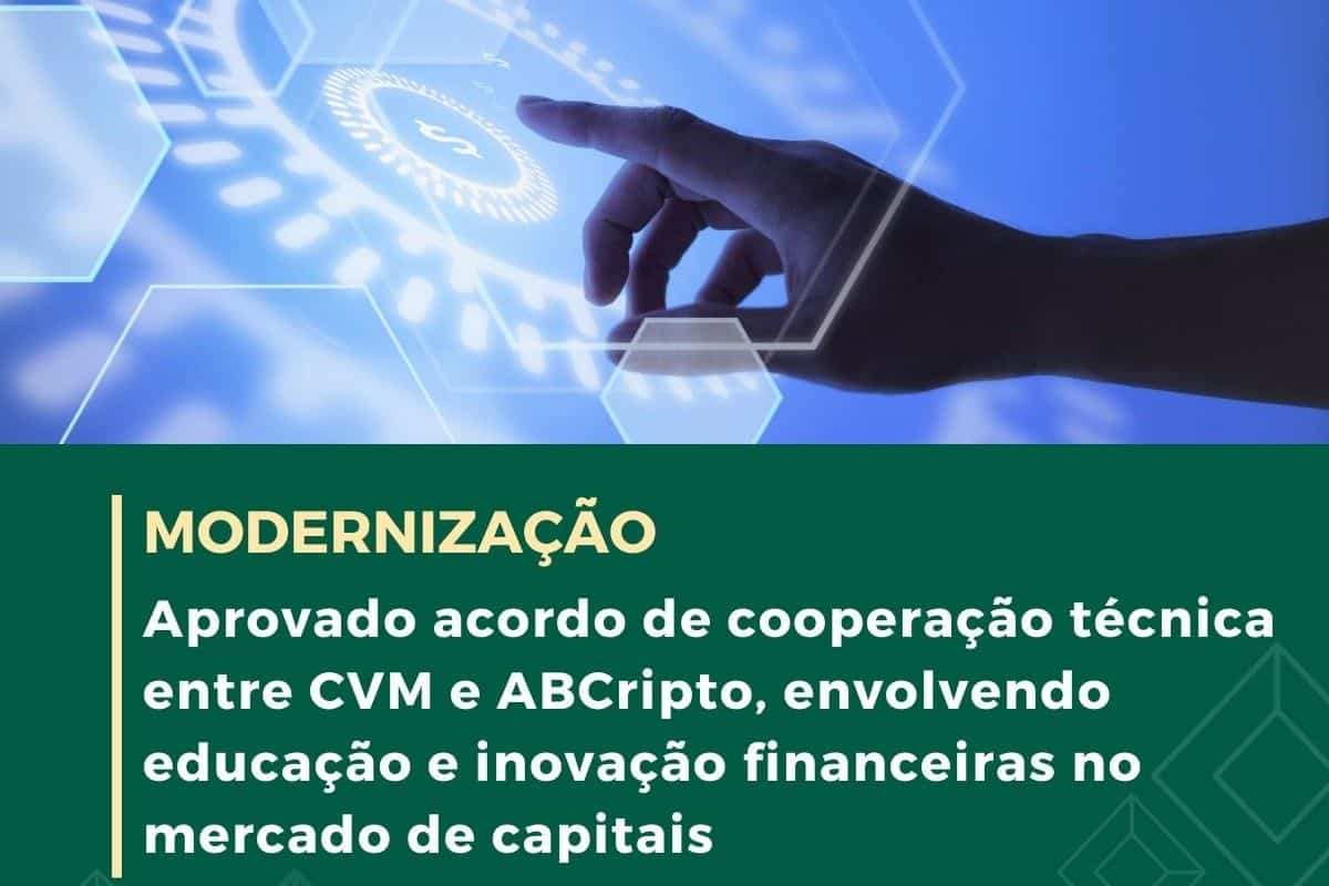 CVM fecha acordo de cooperação com associação de criptomoedas