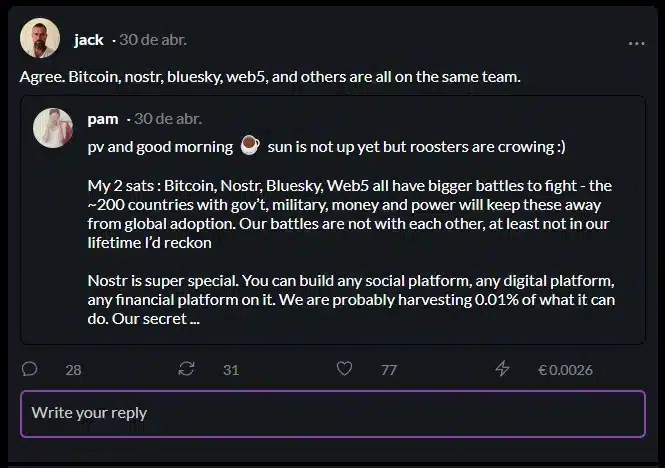 Fundador do Twitter diz que sua nova rede social é aliada do Bitcoin na luta contra governos