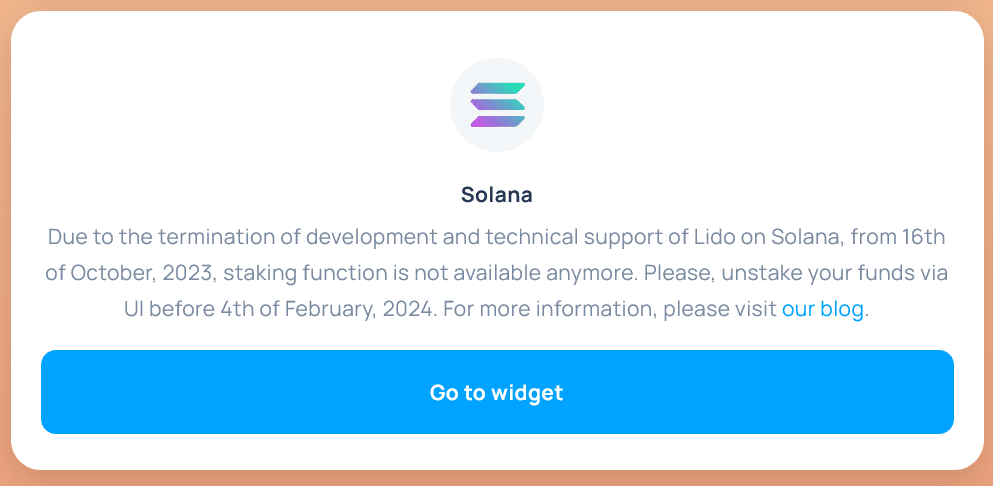 Lido cita ‘condições financeiras insustentáveis’ para justificar encerramento de serviços de staking líquido na Solana