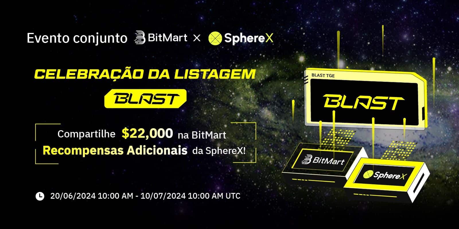 BitMart comemora o Blast TGE e lança evento exclusivo com a SphereX