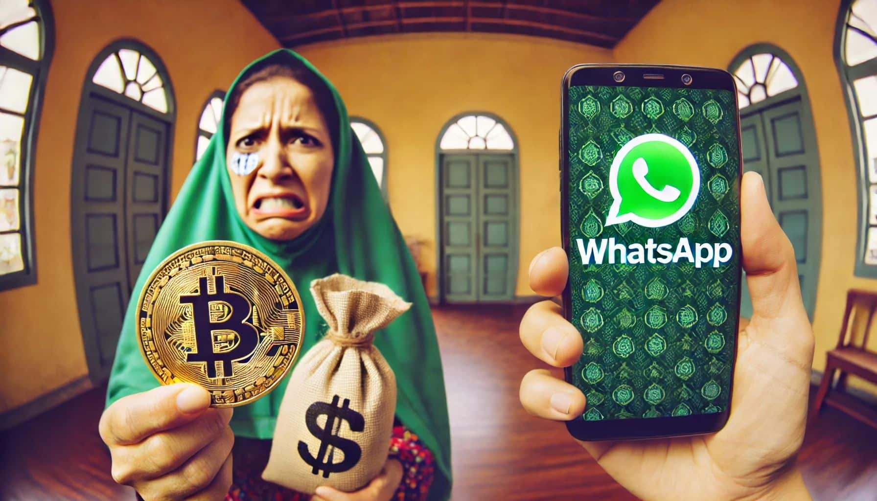 Golpe de bitcoin ataca brasileira após conversa por WhatsApp falso