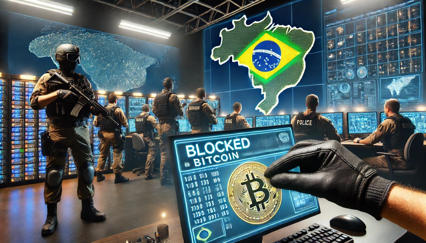 Polícia bloqueia bitcoin em carteiras de criminosos que roubaram prefeitura