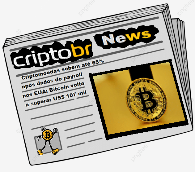 Criptomoedas sobem até 65% após dados do payroll nos EUA; Bitcoin volta a superar US$ 107 mil