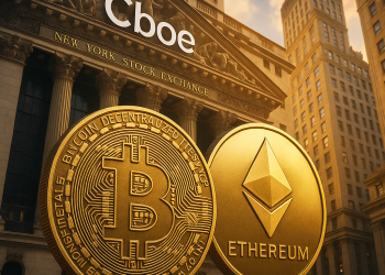 Cboe anuncia planos para futuros de Bitcoin e Ethereum com vencimento de 10 anos nos EUA