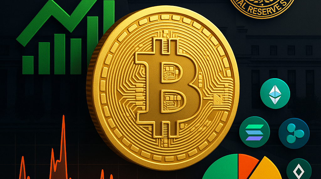 Criptomoedas voltam a superar US$ 4 trilhões enquanto investidores aguardam decisão do Fed