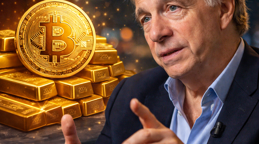 Ray Dalio diz ter Bitcoin, mas prefere ouro e aponta riscos de controle e rastreio
