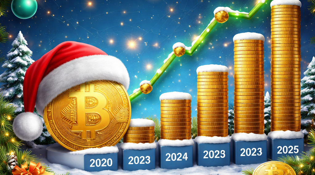 Preço do Bitcoin no Natal de 2024 superou 2025 e o histórico desde 2020 ajuda a explicar