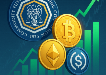 CFTC dos EUA autoriza uso de Bitcoin, Ethereum e USDC como garantia em derivativos e abre fase de testes para modernizar o mercado