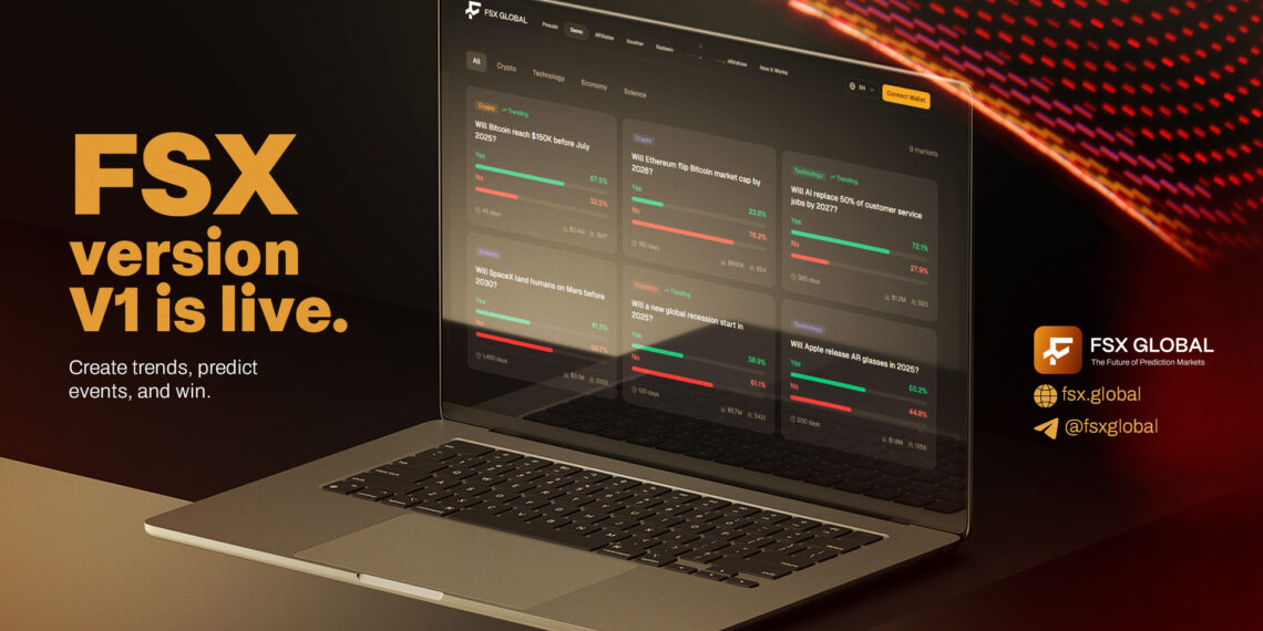 FSX surge como alternativa on-chain à Kalshi e Polymarket, com foco em privacidade