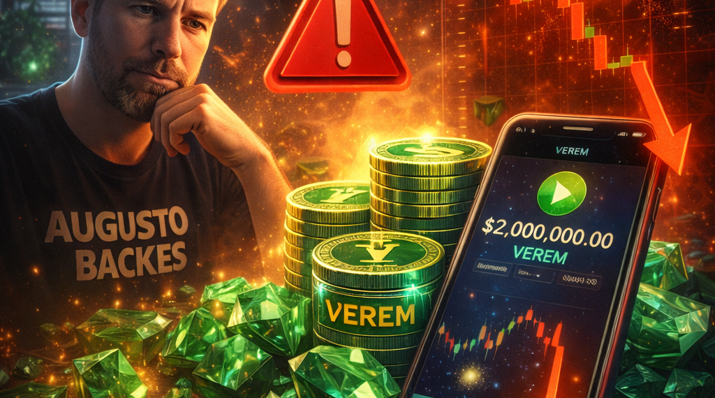 VEREM despenca após promoção em live e acende alerta sobre “RWAs” sem transparência no Brasil