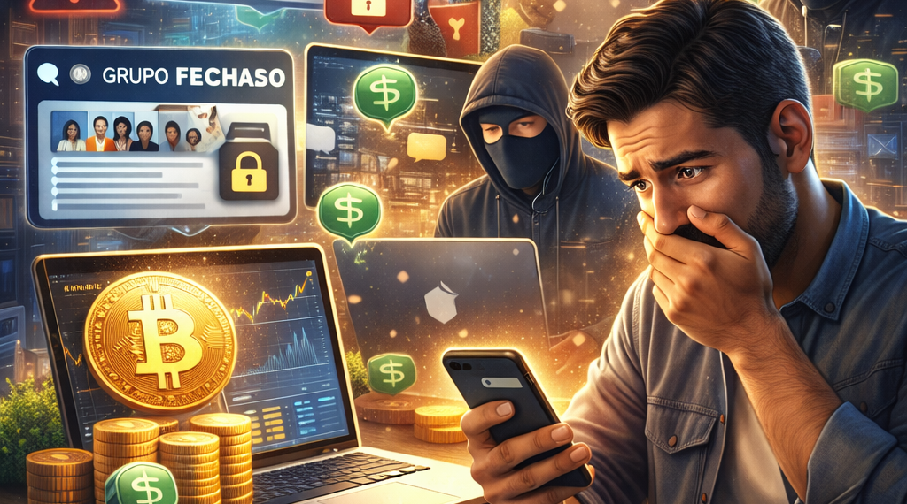 Golpe das falsas corretoras de bitcoin avança no Brasil e usa grupos “fechados” para capturar vítimas