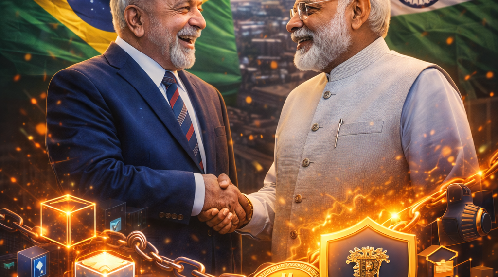 Em viagem à Índia, Lula fecha acordo para levar blockchain ao governo do Brasil