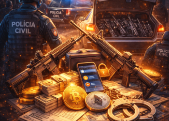 Polícia Civil prende operadores do TCP que usavam criptomoedas para lavar dinheiro de armas e drogas, aponta operação no RJ, MG e ES