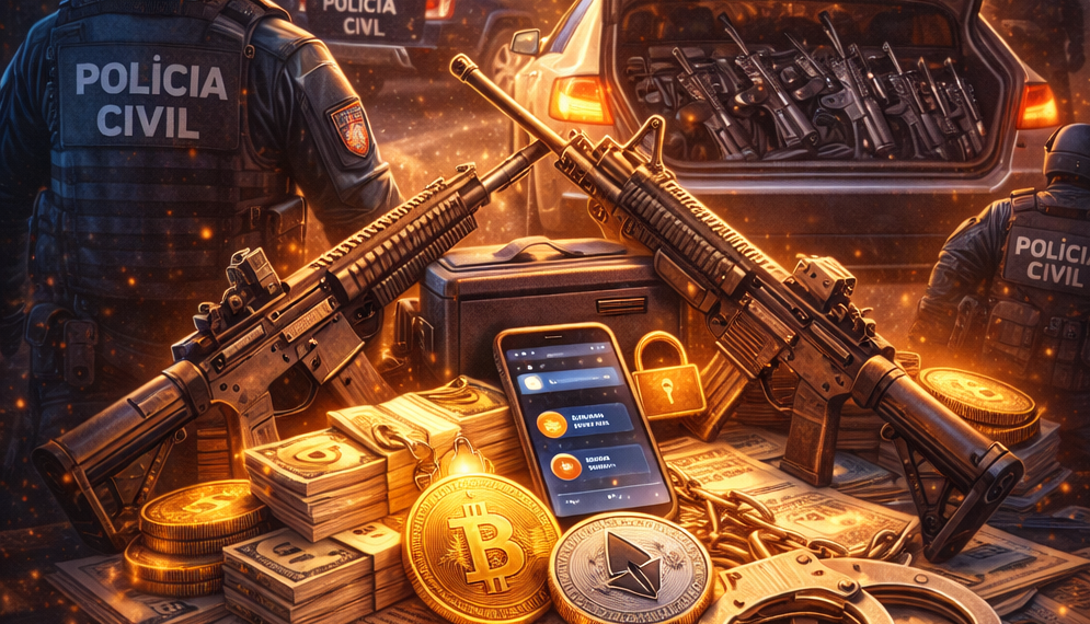 Polícia Civil prende operadores do TCP que usavam criptomoedas para lavar dinheiro de armas e drogas, aponta operação no RJ, MG e ES