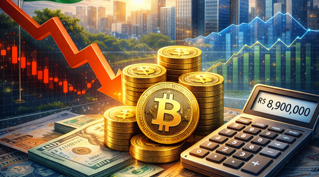 Brasil contraria o fluxo global e coloca R$ 8,9 milhões em fundos cripto durante a queda do Bitcoin