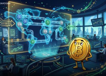 Ilustração sobre infraestrutura global de pagamentos com stablecoins multiativos