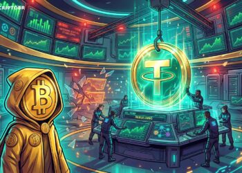 Ilustração editorial sobre plano da Tether para recuperar a Drift na Solana com USDT
