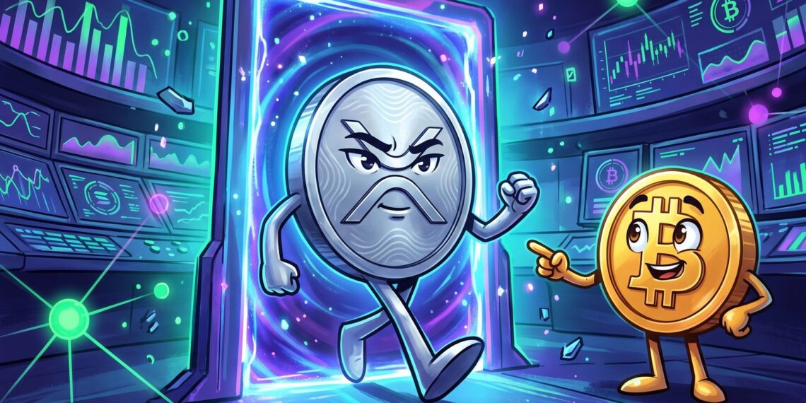 Ilustração editorial de XRP em integração com a rede Solana no ecossistema DeFi