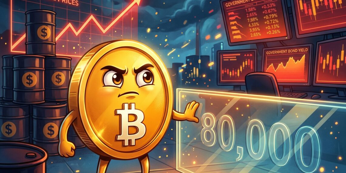 Bitcoin pressionado por inflação, petróleo e juros em alta