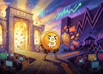 ETFs de Bitcoin puxam US$ 2,1 bi, mas US$ 80 mil vira teste