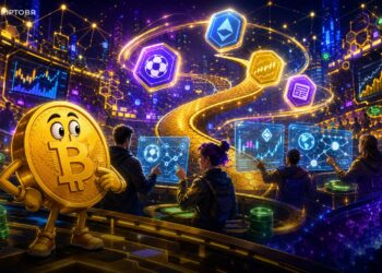 Ilustração editorial sobre Binance Wallet, Event Rush e tokens de eventos na BNB Chain