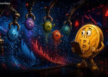 Ilustração editorial sobre delistagem de altcoins pela Binance