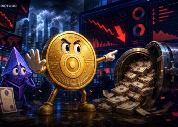 Ilustração editorial sobre saques recordes em ETFs de Bitcoin e Ether