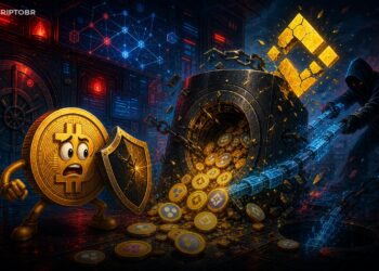 Ilustração editorial de exploit em locker de liquidez da DxSale na BNB Chain
