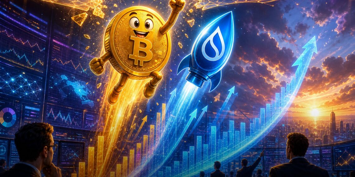Bitcoin supera US$ 82 mil enquanto SUI salta em painel de mercado cripto