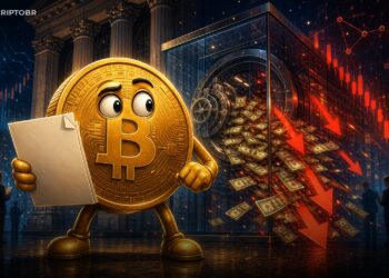 Mascote do Bitcoin observa saída de capital de ETFs spot nos EUA