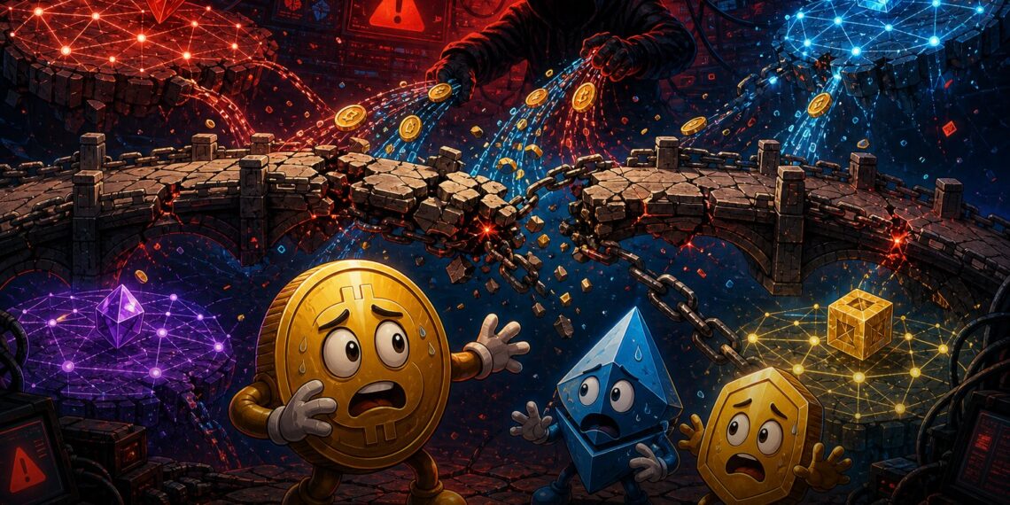 Ilustração sobre pausa da THORChain após suspeita de exploit cross-chain