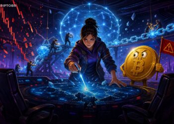 Ilustração editorial sobre troca de liderança da Sonic Labs após queda do token S
