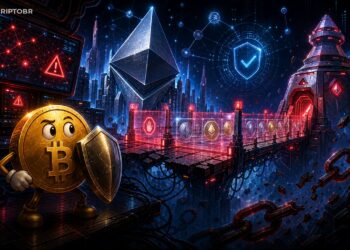 Ilustração editorial de bridge Ethereum layer 2 pausada após exploit na Taiko