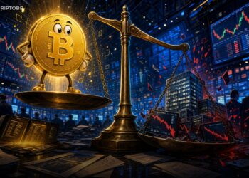Ilustração editorial da Strategy valendo menos que sua reserva em Bitcoin