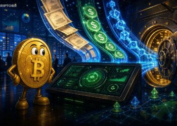 Ilustração editorial sobre BlackRock, Ethena, USDe, BUIDL e stablecoins tokenizadas