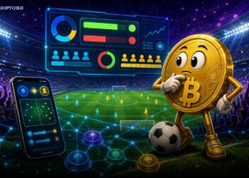 Ilustração de mercados de previsão da Polymarket integrados à OneFootball antes da Copa de 2026