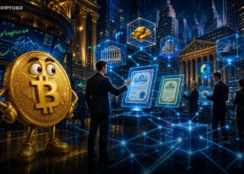Ilustração sobre Digital Asset, Canton Network e tokenização institucional em Wall Street