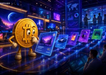 Ilustração editorial sobre LG testando publicidade em blockchain com tecnologia Arbitrum