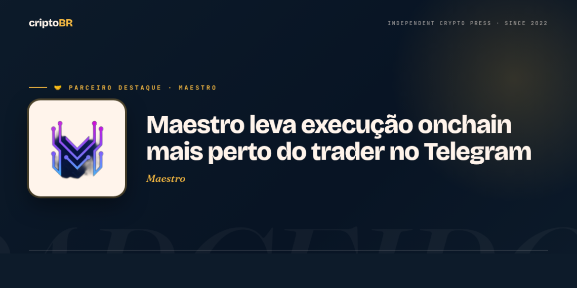 Maestro — Maestro leva execução onchain mais perto do trader no Telegram