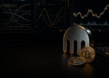 Terminal de negociação com tokens de Bitcoin e Ether representando opções da Kraken liquidadas em dólar