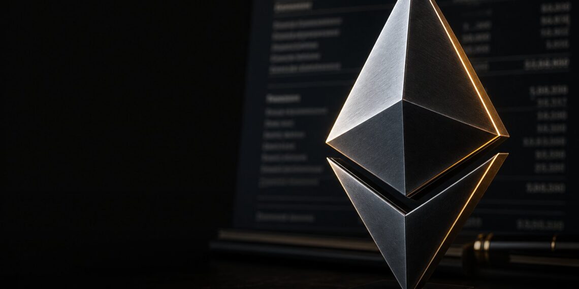 Ethereum em capa editorial sobre tesouraria da Bitmine