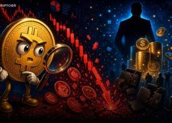 Ilustração sobre compradores do token TRUMP acumulando perdas no mercado cripto