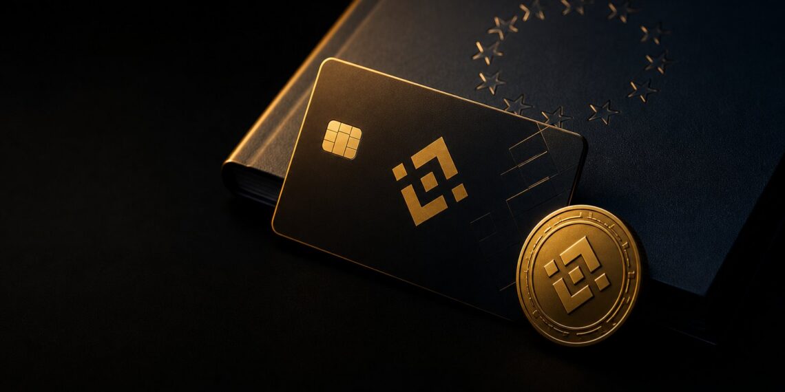Cartão da Binance e token BNB sobre documento regulatório europeu