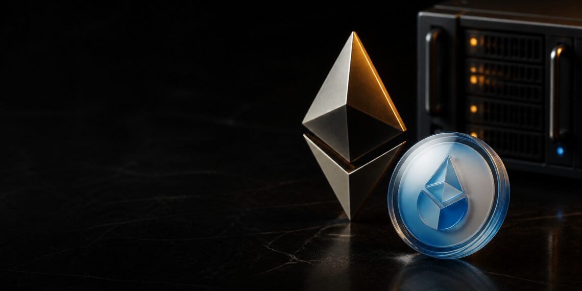 Capa editorial sobre Lido, Ethereum e migração de ETH em staking para o Curated Module v2